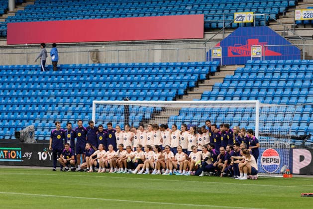 FC Barcelona training at Ullevaal Stadium for the Mesterliga final Oslo 20260522 FC Barcelona training at Ullevaal Stadium for the Mesterliga final Photo Jonas Been Henriksen NTB Oslo Norway EDITORIAL USE ONLY RESTRICTED USE FOR BETTING COMPANIES  Copyright: xJonasxBeenxHenriksenx xNTBx