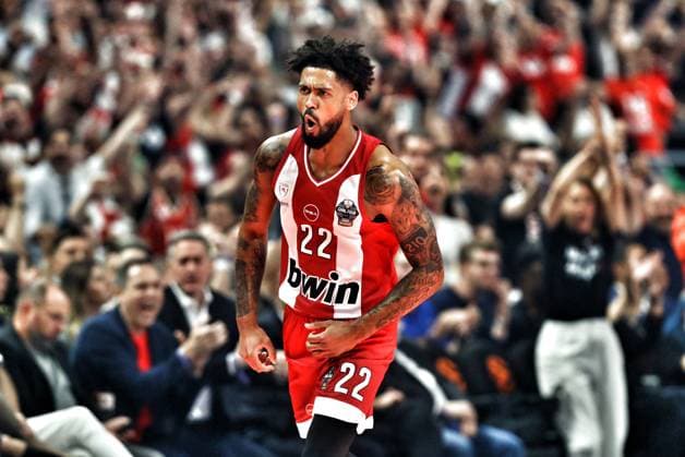 Olympiacos Piraeus v Fenerbahce Beko Istanbul Euroleague Final Four Tyler Dorsey of Olympiacos during the Euroleague match, Final Four Semifinal between Olympiacos Piraeus v Fenerbahce Beko Istanbul played at ATHENS Telekom Center Athens Stadium on May 22nd 2026 in Athens Greece Athens Greece Basketball Copyright: xAgenciaxLOFx