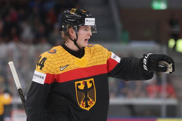 22.05.2026 Swiss Life Arena Zuerich , SCHWEIZ, Herren Eishockey IIHF World Championship, WM, Weltmeisterschaft Zurich 2026 Gruppe A GER - HUN Joshua Samanski (GER)