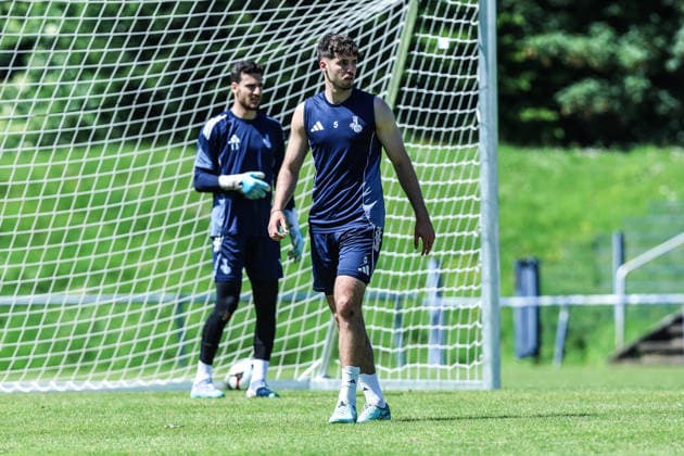 Fussball, 3.Liga Saison 2025 2026 Training MSV Duisburg 22.05.2026, Trainingsgelände MSV Duisburg Tobias Fleckstein (MSV Duisburg, 5) Duisburg Trainingsgelände MSV Duisburg Nordrhein-Westfalen Deutschland