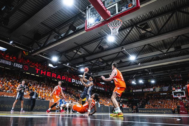 1. Basketball Bundesliga, easyCredit BBL, Saison 2025 2026, Herren, Playoffs, Viertelfinale, Spiel 3, 22.05.2026, RASTA Vechta - ALBA Berlin Jack Kayil ( 7 - ALBA BERLIN) in Aktion Vechta RASTA Dome Niedersachsen Deutschland