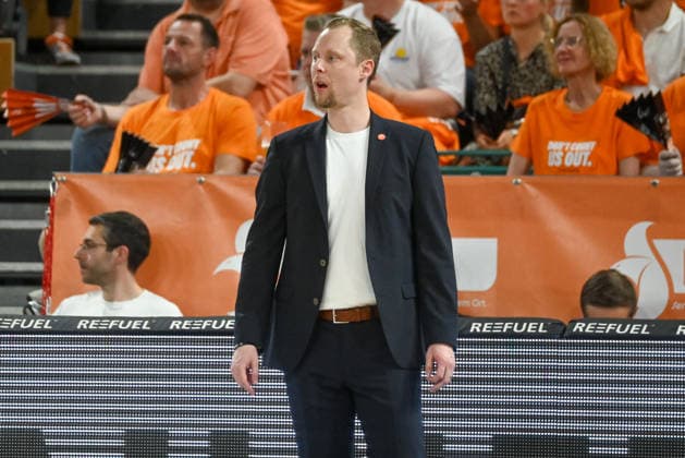 Christian Held (RASTA Vechta, Coach) gestikuliert RASTA Vechta vs. ALBA Berlin, easyCredit Basketball Bundesliga, Play-Off, Saison 2025 2026, 22.05.2026, RASTA Vechta vs. ALBA Berlin, easyCredit Basketball Bundesliga, Play-Off, Saison 2025 2026, 22.05.2026 Vechta Copyright: xEibner-Pressefoto RobertxGertzenx EP_RGN
