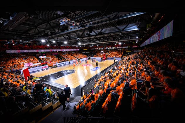 22.05.2026, Rasta Dome, Vechta Basketball, easyCredit Bundesliga, Playoffs Viertelfinale, Rasta Vechta vs. ALBA Berlin Übersicht Uebersicht General View Rasta Dome Vechta