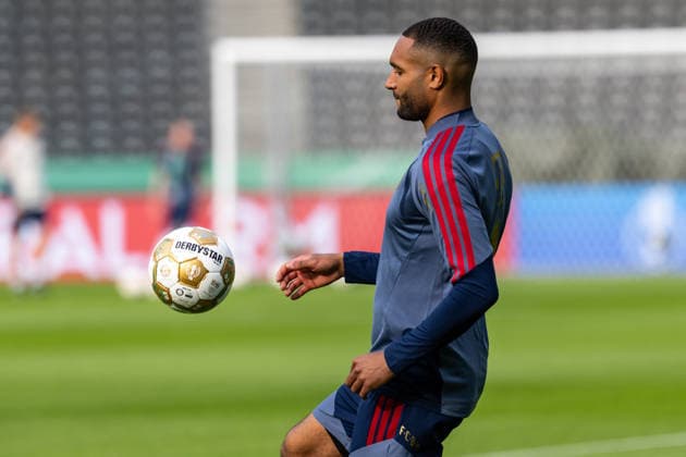 GER, DFB-Pokalfinale, Training und Pressekonferenz, FC Bayern München - VfB Stuttgart. 22.05.2026, Olympiastadion, Olympiastadion, GER, DFB-Pokalfinale, Training und Pressekonferenz, FC Bayern München - VfB Stuttgart. Jonathan Tah (FC Bayern München 4) beim Training Â