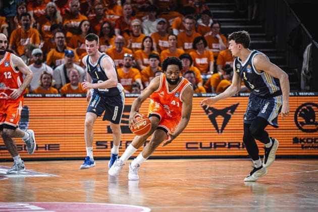 1. Basketball Bundesliga, easyCredit BBL, Saison 2025 2026, Herren, Playoffs, Viertelfinale, Spiel 3, 22.05.2026, RASTA Vechta - ALBA Berlin Lloyd Pandi ( 41 - RASTA Vechta) in Aktion Vechta RASTA Dome Niedersachsen Deutschland