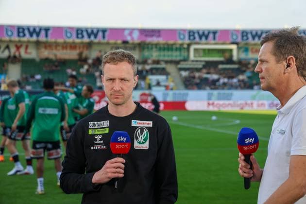 22.05.2026, Ried im Innkreis, AUT, Unterwegs in Oberösterreich, SV Oberbank Ried - Rapid Wien, Österreichische Fußball-Bundesliga, ADMIRAL Bundesliga, im Bild Maximilian Senft, Max Senft, Ried, Headcoach,