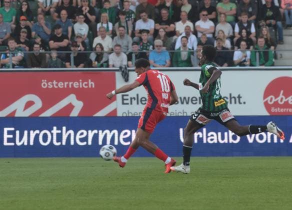 22.05.2026, Ried im Innkreis, AUT, Unterwegs in Oberösterreich, SV Oberbank Ried - Rapid Wien, Österreichische Fußball-Bundesliga, ADMIRAL Bundesliga, im Bild Petter Noaskhare Dahl, Rapid,