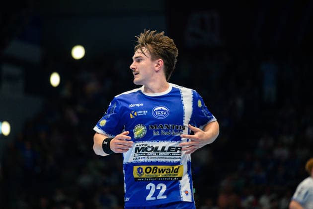 Felix Aellen (ThSV Eisenach, 22) GER, ThSV Eisenach gegen TBV Lemgo Lippe, 1. Daikin Handballbundesliga, Handball, 32.Spieltag, Saison 2025 2026, 22.05.2026 GER, ThSV Eisenach gegen TBV Lemgo Lippe, 1. Daikin Handballbundesliga, Handball, 32.Spieltag, Saison 2025 2026, 22.05.2026 Eisenach Copyright: xEibner-Pressefoto MartinxHerbstx EP_MHT