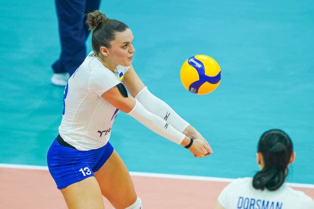 2026-05-22 Netherlands v Ukraine - Four Nations Cup APELDOORN, NETHERLANDS - MAY 22: Marta Fedyk of Ukraine during the Four Nations Cup match between Netherlands and Ukraine at Omnisport on May 22, 2026 in Apeldoorn, Netherlands. Apeldoorn Omnisport Netherlands Content not available for redistribution in The Netherlands directly or indirectly through any third parties. Copyright: xAndrexWeeningx