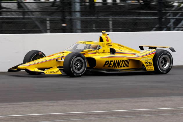 INDIANAPOLIS, IN - MAY 22: Scott McLaughlin, Scott McLaughlin of the 3 Team Penske Chevroletduring practice for the NTT IndyCar, Indy Car, IRL, USA Series Miller Light Carb Day on May 22, 2026 at Indianapolis Motor Speedway in Indianapolis, IN. (Photo by Jeffrey Brown Icon Sportswire) AUTO: MAY 22 NTT IndyCar Series Miller Lite Carb Day EDITORIAL USE ONLY Icon052226015