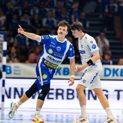 22.05.2026, GER, Handball, Maenner, Saison 25 26, Daikin 1.Bl, 32.Spieltag, ThSV Eisenach - TVB Lemgo Lippe Moritz Ende (ThSV Eisenach,21) 99817 Eisenach Werner-Assmann-Halle Am Sportp Thueringen Deutschland