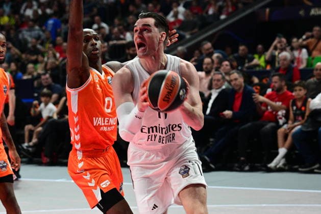 Valencia Basket v Real Madrid Euroleague Final Four Mario Hezonja of Real Madrid in action during the Euroleague match, Final Four Semifinal between Valencia Basket v Real Madrid played at ATHENS Telekom Center Athens Stadium on May 22nd 2026 in Athens Greece Athens Greece Basketball Copyright: xAgenciaxLOFx
