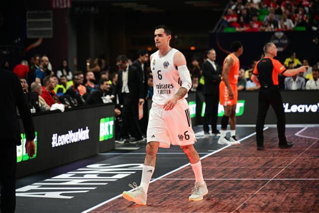 Valencia Basket v Real Madrid Euroleague Final Four Alberto Abalde of Real Madrid during the Euroleague match, Final Four Semifinal between Valencia Basket v Real Madrid played at ATHENS Telekom Center Athens Stadium on May 22nd 2026 in Athens Greece Athens Greece Basketball Copyright: xAgenciaxLOFx