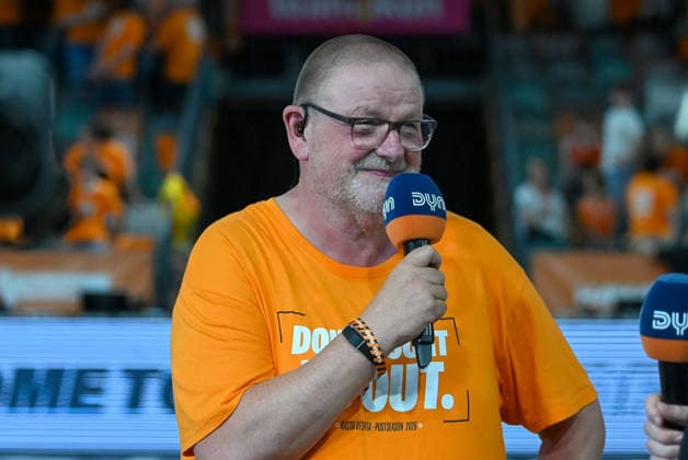 Stefan Niemeyer (RASTA Vechta, Klubchef) im Interview bei DYN RASTA Vechta vs. ALBA Berlin, easyCredit Basketball Bundesliga, Play-Off, Saison 2025 2026, 22.05.2026, RASTA Vechta vs. ALBA Berlin, easyCredit Basketball Bundesliga, Play-Off, Saison 2025 2026, 22.05.2026 Vechta Copyright: xEibner-Pressefoto RobertxGertzenx EP_RGN