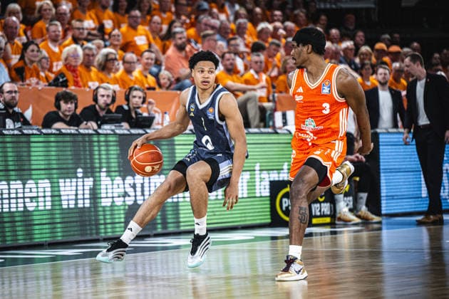 1. Basketball Bundesliga, easyCredit BBL, Saison 2025 2026, Herren, Playoffs, Viertelfinale, Spiel 3, 22.05.2026, RASTA Vechta - ALBA Berlin Jack Kayil ( 7 - ALBA BERLIN) in Aktion Vechta RASTA Dome Niedersachsen Deutschland