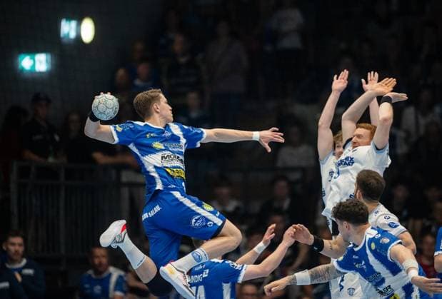 DAIKIN HBL HANDBALL HERREN 1. BL 32. SPIELTAG THSV EISENACH - TBV LEMGO LIPPE ** NUR FÜR REDAKTIONELLE ZWECKE ** EDITORIAL USE ONLY **<p>22 05 2026-Eisenach: DAIKIN HBL Handball 1. Bundesliga Herren Saison 2025 - 2026 32. Spieltag Werner Assmann Halle ThSV Eisenach - TBV Lemgo Lippe im Foto: Oskar Joelsson 3 (ThSV Eisenach) ( Deutschland Thüringen Eisenach Copyright: SaschaxFromm