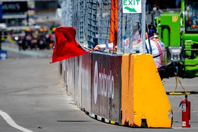 MONTREAL - Red flag during the practice session of the Formula 1 Canada Race at the Circuit Gilles Villeneuve on May 22, 2026 in Montreal, Canada. (Photo by DeFodi Images) -