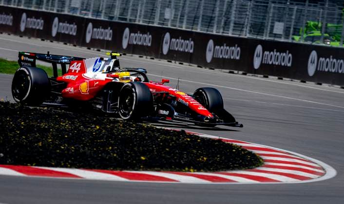 MONTREAL - Formula 1 driver Lewis Hamilton of Scuderia Ferrari HP during the Formula 1 Canada Race at the Circuit Gilles Villeneuve on May 22, 2026 in Montreal, Canada. (Photo by DeFodi Images) -
