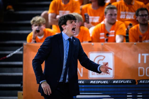 22.05.2026, Rasta Dome, Vechta Basketball, easyCredit Bundesliga, Playoffs Viertelfinale, Rasta Vechta vs. ALBA Berlin Pedro Calles (Trainer Headcoach Berlin)