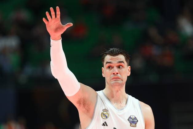 Valencia Basket v Real Madrid Euroleague Final Four Mario Hezonja of Real Madrid during the Euroleague match, Final Four Semifinal between Valencia Basket v Real Madrid played at ATHENS Telekom Center Athens Stadium on May 22nd 2026 in Athens Greece Athens Greece Basketball *** Valencia Basket v Real Madrid Euroleague Final Four Mario Hezonja of Real Madrid during the Euroleague match, Final Four Semifinal between Valencia Basket v Real Madrid played at ATHENS Telekom Center Athens Stadium on May 22nd 2026 in Athens Greece Athens Greece Basketball Copyright: xAgenciaxLOFx