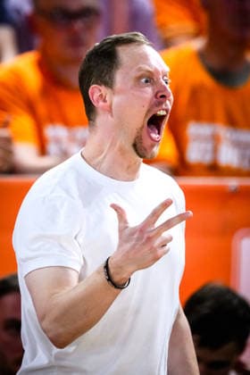 22.05.2026, Rasta Dome, Vechta Basketball, easyCredit Bundesliga, Playoffs Viertelfinale, Rasta Vechta vs. ALBA Berlin Jubel Christian Held (Trainer Headcoach Vechta)