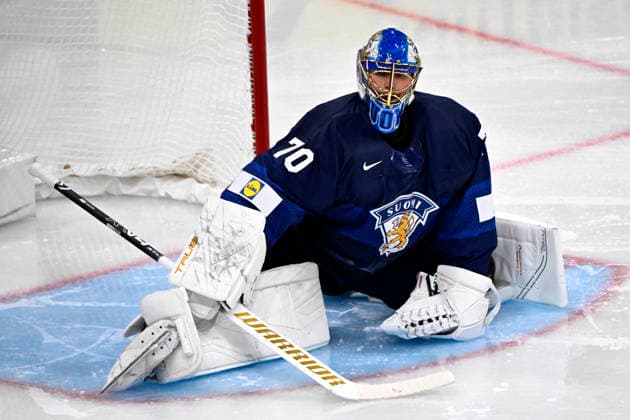 LKS 20260522 Goalkeeper Joonas Korpisalo of Finland during the 2026 IIHF Ice hockey, Eishockey World Championships preliminary round group A match between Finland and Great Britain in Zurich on May 22th, 2026. - RONI REKOMAA Zürich Switzerland Qcl14aSj-LM  Copyright: xRonixRekomaax Qcl14aSj-LM