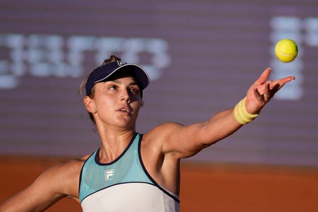 2026 WTA, Tennis Damen Strasbourg 500 - Semi Finals (Day 6) Mboko (CAN) V Cristain (ROU) (3rd Set) Jaqueline Cristian in action during the semifinal at the 2026 WTA Internationaux de Strasbourg Women s tennis tournament at the Tennis Club de Strasbourg in Strasbourg, France, on May 22, 2026. Strasbourg France  Copyright: xOwenxHammondx originalFilename:hammond-2026wtai260522_npRK8.jpg