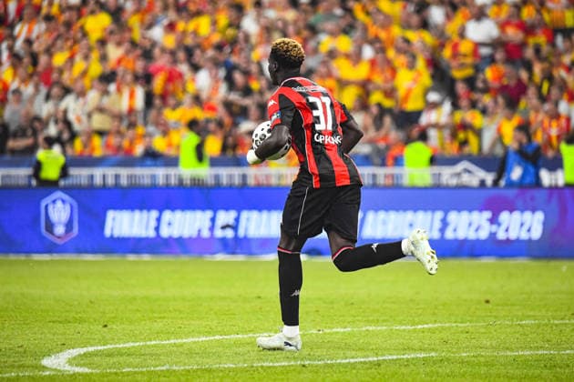 FOOTBALL : RC Lens vs OGC Nice - Coupe de France - Finale - 22 05 2026 Joie des joueurs de l™OGC Nice aprÃ s le but de Djibril Coulibaly (OGC Nice) Saint DenisFrance  Copyright: xBaptistexAutissierx