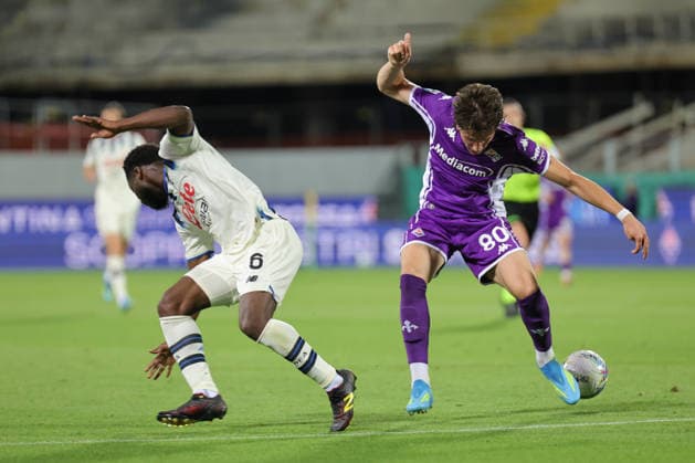 ACF Fiorentina v Atalanta - Campionato Serie A Giovanni Fabbian of ACF Fiorentina and Yunus Musah of Atalanta,battle for the ball during the Italian Serie A football match between ACF Fiorentina and Atalanta, on May 22 ,2026 at the Artemio-Franchi stadium in Florence. Firenze FI Italy  Copyright: xAndreaxMartinix originalFilename:martini-acffiore260522_npJwb.jpg