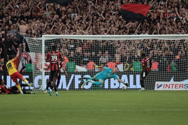 FINALE CDF - RC LENS - NICE PHOTOPQR NICE MATIN sébastien Botella ; Paris ; 22 05 2026 ; Finale de Coupe de France entre Nice et Lens, au stade de France de Paris le 22 mai 2026. French Cup final football match between RC Lens and OGC Nice at the Stade de France stadium, in Paris, on May 22, 2026.