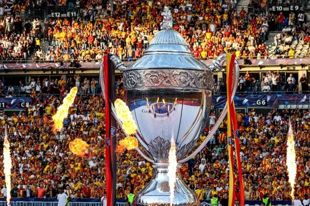 FINALE CDF - RC LENS - NICE PHOTOPQR VOIX DU NORD matthieu botte ; 22 05 2026 ; 20260522. Paris. foot direct Lens Nice. Photo matthieu botte French Cup final football match between RC Lens and OGC Nice at the Stade de France stadium, in Paris, on May 22, 2026.