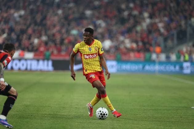 FINALE CDF - RC LENS - NICE PHOTOPQR VOIX DU NORD Matthieu BOTTE ; 22 05 2026 ; 20260522. Paris. foot direct Lens Nice. Photo matthieu botte French Cup final football match between RC Lens and OGC Nice at the Stade de France stadium, in Paris, on May 22, 2026.