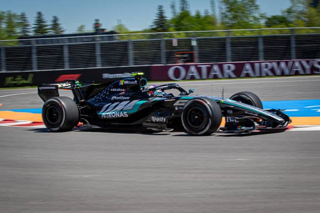 (12) Andrea Kimi Antonelli - Mercedes-AMG PETRONAS F1 Team during the Free Practice of Formula 1 AWS Canadian Grand Prix 2026 at Circuit Gilles Villeneuve in Montreal, Canada. Round 7 of the 2026 FIA Formula One World Championship, WM, Weltmeisterschaft held May 22-24, 2026. The Circuit Gilles Villeneuve on Ile Notre-Dame in Montreal, named after the legendary Ferrari driver, hosts the Sprint format for the seventh round. This event weekend features the F1 Sprint format, with a Sprint Shootout and Sprint Race in addition to the standard qualifying session and Grand Prix. Formula 1 AWS Canadian Grand Prix 2026 - Round 7 - Circuit Gilles Villeneuve F1-2026-R07-CAN