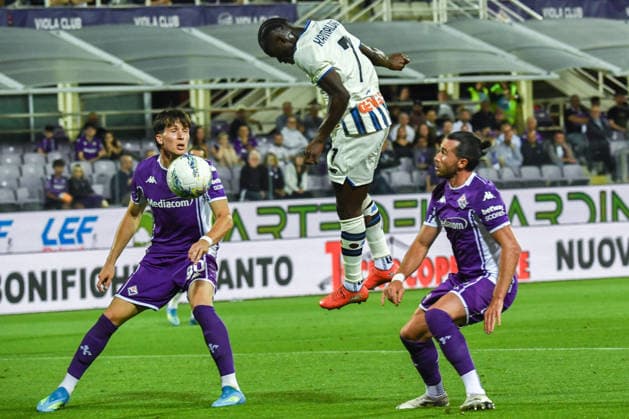 Fußball, Italien, AC Florenz - Atalanta Bergamo FOOTBALL - Serie A - ACF Fiorentina vs Atalanta BC Photo by IPA ABACAPRESS.COM84978784 - header of Kamaldeen Sulemana (Atalanta) during ACF Fiorentina vs Atalanta BC, Italian soccer Serie A match in Florence, Italy, May 22 2026 Florence Italy  Copyright: xIPAxSport ABACAx