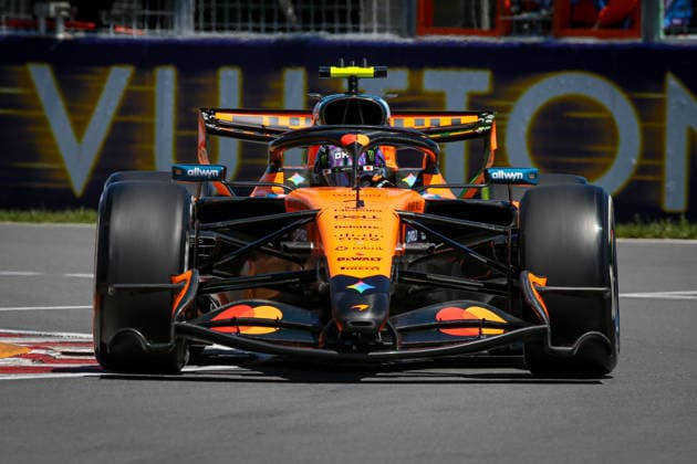(1) Lando Norris - McLaren Mastercard F1 Team during the Free Practice of Formula 1 AWS Canadian Grand Prix 2026 at Circuit Gilles Villeneuve in Montreal, Canada. Round 7 of the 2026 FIA Formula One World Championship, WM, Weltmeisterschaft held May 22-24, 2026. The Circuit Gilles Villeneuve on Ile Notre-Dame in Montreal, named after the legendary Ferrari driver, hosts the Sprint format for the seventh round. This event weekend features the F1 Sprint format, with a Sprint Shootout and Sprint Race in addition to the standard qualifying session and Grand Prix. Formula 1 AWS Canadian Grand Prix 2026 - Round 7 - Circuit Gilles Villeneuve F1-2026-R07-CAN