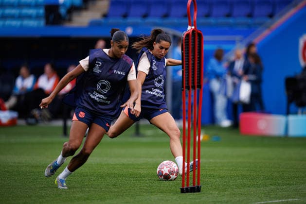 Francisca Kika Nazareth seen during the FC Barcelona, Barca Femeni Official Training Session before UEFA Womens Champions League 2026 final (Maciej Rogowski Ball Raw Images) Oslo Ullevaal Stadion Norway Copyright: xMaciejxRogowskix maciejrogowski_22052026_fcbarcelona-23