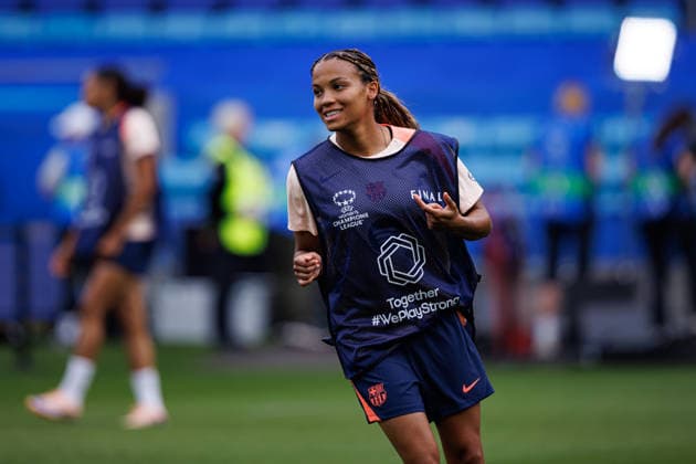 Vicky Lopez seen during the FC Barcelona, Barca Femeni Official Training Session before UEFA Womens Champions League 2026 final (Maciej Rogowski Ball Raw Images) Oslo Ullevaal Stadion Norway Copyright: xMaciejxRogowskix maciejrogowski_22052026_fcbarcelona-26