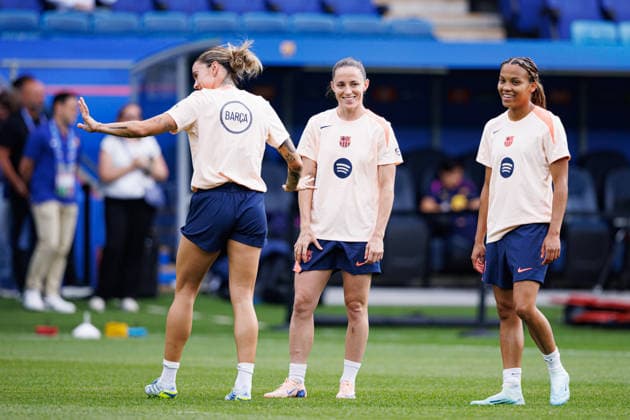 Players of FC Barcelona, Barca seen during the FC Barcelona Femeni Official Training Session before UEFA Womens Champions League 2026 final (Maciej Rogowski Ball Raw Images) Oslo Ullevaal Stadion Norway Copyright: xMaciejxRogowskix maciejrogowski_22052026_fcbarcelona-37
