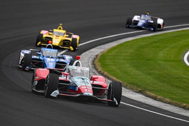 INDIANAPOLIS, IN - MAY 24: Ed Carpenter (33) Slimfast Ed Carpenter Racing Chevrolet drives through turn three during practice on NTT IndyCar, Indy Car, IRL, USA Series Miller Lite Carb Day on May 22, 2026, at the Indianapolis Motor Speedway in Indianapolis, Indiana. (Photo by Michael Allio Icon Sportswire) AUTO: MAY 22 NTT IndyCar Series Miller Lite Carb Day EDITORIAL USE ONLY Icon116260522017