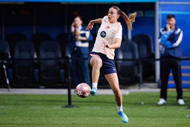 Clara Serrajordi seen during the FC Barcelona, Barca Femeni Official Training Session before UEFA Womens Champions League 2026 final (Maciej Rogowski Ball Raw Images) Oslo Ullevaal Stadion Norway Copyright: xMaciejxRogowskix maciejrogowski_22052026_fcbarcelona-61