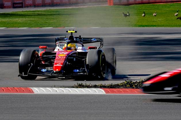 MONTREAL - Formula 1 driver Lewis Hamilton of Scuderia Ferrari HP during the Formula 1 Canada Race at the Circuit Gilles Villeneuve on May 22, 2026 in Montreal, Canada. (Photo by DeFodi Images) -