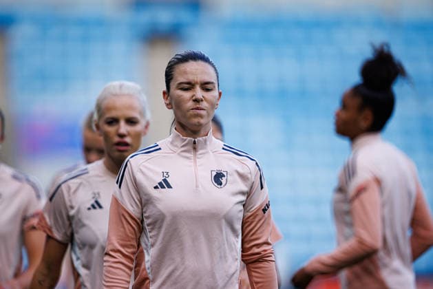 Damaris Egurrola seen during the OL Lyonnes Official Training Session before UEFA Womens Champions League 2026 final (Maciej Rogowski Ball Raw Images) Oslo Ullevaal Stadion Norway Copyright: xMaciejxRogowskix maciejrogowski_22_05_2026_lyoness-26