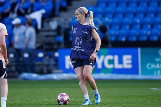 Linsdey Heaps seen during the OL Lyonnes Official Training Session before UEFA Womens Champions League 2026 final (Maciej Rogowski Ball Raw Images) Oslo Ullevaal Stadion Norway Copyright: xMaciejxRogowskix maciejrogowski_22_05_2026_lyoness-49