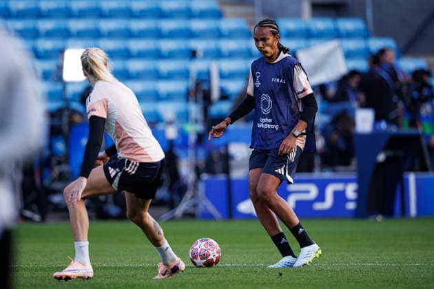 Wendie Renard seen during the OL Lyonnes Official Training Session before UEFA Womens Champions League 2026 final (Maciej Rogowski Ball Raw Images) Oslo Ullevaal Stadion Norway Copyright: xMaciejxRogowskix maciejrogowski_22_05_2026_lyoness-61
