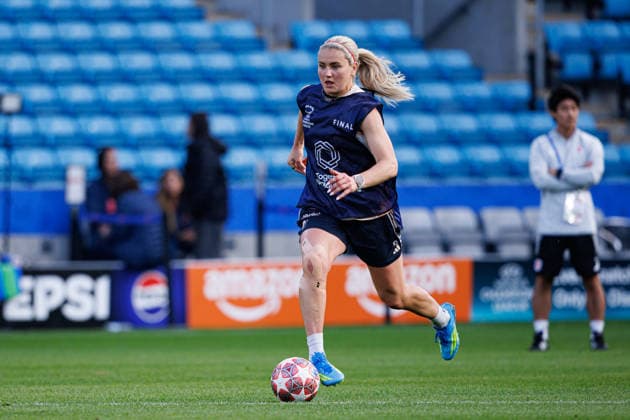 Linsdey Heaps seen during the OL Lyonnes Official Training Session before UEFA Womens Champions League 2026 final (Maciej Rogowski Ball Raw Images) Oslo Ullevaal Stadion Norway Copyright: xMaciejxRogowskix maciejrogowski_22_05_2026_lyoness-66