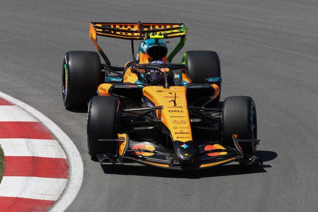 RECORD DATE NOT STATED 22nd May 2026; Circuit Gilles Villeneuve, Montreal, Quebec, Canada; 2026 FIA Formula 1 Canadian Grand Prix, Free Practice Day; Lando Norris (1) of Great Britain and McLaren Mastercard F1 Team on turn 10 ArtxVega
