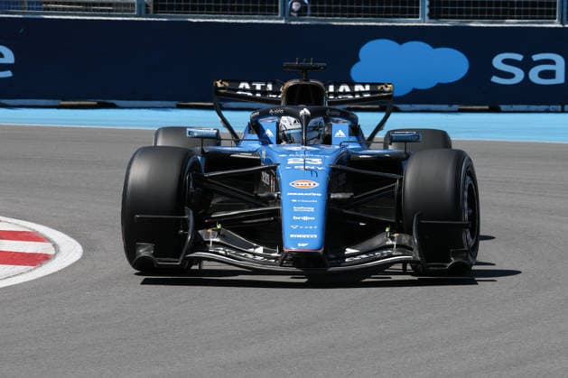 RECORD DATE NOT STATED 22nd May 2026; Circuit Gilles Villeneuve, Montreal, Quebec, Canada; 2026 FIA Formula 1 Canadian Grand Prix, Free Practice Day; Alexander Albon (23) of Thailand and Atlassian Williams F1 Team at turn 10 ArtxVega