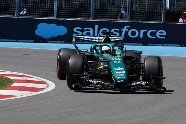 RECORD DATE NOT STATED 22nd May 2026; Circuit Gilles Villeneuve, Montreal, Quebec, Canada; 2026 FIA Formula 1 Canadian Grand Prix, Free Practice Day; Lance Stroll (18) of Canada and Aston Martin Aramco Formula One Team at turn 10 ArtxVega