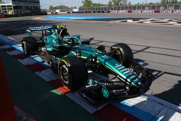 RECORD DATE NOT STATED 22nd May 2026; Circuit Gilles Villeneuve, Montreal, Quebec, Canada; 2026 FIA Formula 1 Canadian Grand Prix, Free Practice Day; Fernando Alonso (14) of Spain and Aston Martin Aramco Formula One Team at the wall of champions ArtxVega