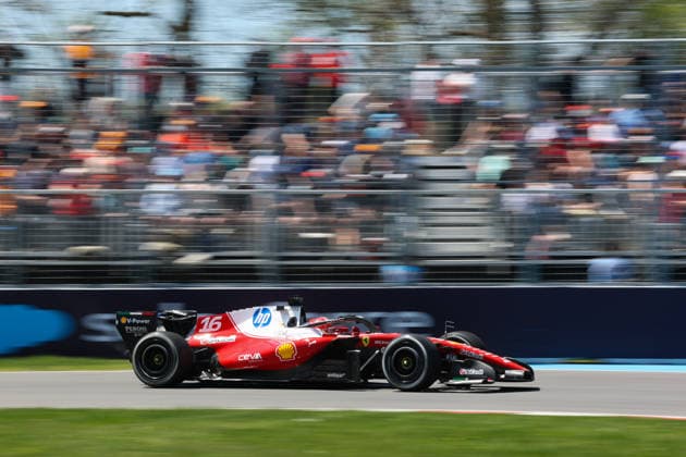 RECORD DATE NOT STATED 22nd May 2026; Circuit Gilles Villeneuve, Montreal, Quebec, Canada; 2026 FIA Formula 1 Canadian Grand Prix, Free Practice Day; Charles Leclerc (16) of Monaco and Scuderia Ferrari HP prepares for entry to turn 10 ArtxVega